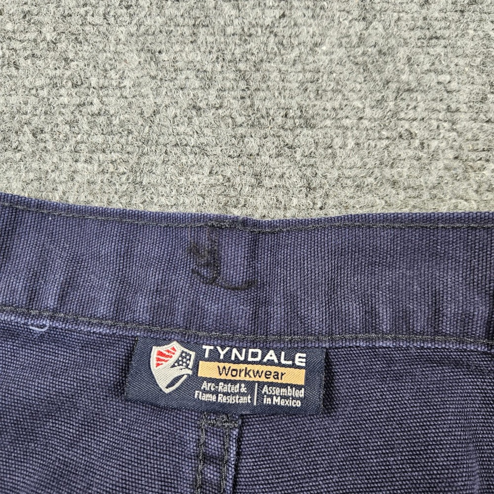 Tyndale Workwear Mens Flame Resistant Cargo Pants Navy Blue FR W40 L32 K215T - Picture 3 of 12